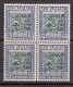 B5039  NEW ZEALAND 1940,  SG 617 Centenary British Sovereignty, Waitangi,  MNH Block Of 4, Some Spotting On Reverse - Ungebraucht