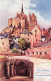 Illustrateur Illustration Lessieux Mont Saint Michel Vue Prise Du Bastillon - Lessieux