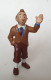 FIGURINE TINTIN  BULLY 1990 TINTIN CHEMISE BLEUE Et BLANCHE CRAVATE MARRON Plastique Mou 1er Tirage (2) - Tintin