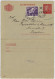 SWEDEN - 1936 Railway Datestamp "PKP.37C" (LUDVIKA-SOCKHOLM) On Letter-Card Mi.K27.IIVc Uprated Facit F247C To BRESLAU - Covers & Documents