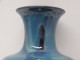 -VASE CERAMIQUE BLEUE & NOIRE A COULURES Sans Marque Visible VINTAGE XXe Déco   E - Vasen