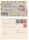 2 BRAZIL  To SOUTH AFRICA Covers Cover Stamps - Lettres & Documents