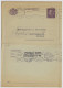 SWEDEN - 1928 Letter-Card Mi.K26.IW (p.12) Complete (border Uncut) Used Locally In STOCKHOLM (Bank Form) - Covers & Documents