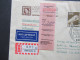 Berlin (West) Nr.672 (2) MeF Auslandsbrief Einschreiben Rückschein Mit Luftpost Berlin - Chicago USA! Tolle Portostufe!! - Cartas & Documentos