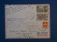 BW15 FRANCE  BELLE LETTRE RARE 1950 1ER VOL  TOURS FRANCE  POLYNESIE TAHITI  RANGIROA  TIPUTA +++AFF.PLAISANT++ - 1927-1959 Covers & Documents