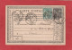 Carte Postale - 10C  +5C Type Sage - Gare D'Amiens (Somme) Vers Paris 1877 (Descat Frères Manufacture) - Cartes Précurseurs