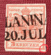 PLATTENFEHLER / PLATE FLAW Österreich 1850 3Kr FEINSTDRUCK IIIa HP Gestempelt (Austria Variety Autriche Variété Abart - Used Stamps