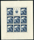 CROATIA 1944 Labour Service Sheetlets (mixed Perforations) MNH / **.  Michel 162-65 Kb - Croatie