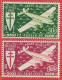 Guadeloupe PA/AM N°4 & 5 Avion 1945 ** - Airmail