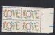 Sc#1951, Plate # Block Of 4 20-cent, Love Theme, US Postage Stamps - Numéros De Planches