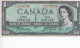 Monnaie (123252) Banque Du Canada 1954 Un Dollar Série WL1173796  Beattie Coyne - Canada
