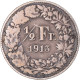 Monnaie, Suisse, 1/2 Franc, 1913, Bern, TB+, Argent, KM:23 - Autres & Non Classés