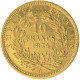 Second-Empire-10 Francs Or Napoléon III Petit Module , Tête Nue 1854 Paris Tranche Lisse - 10 Francs (goud)