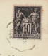 Type SAGE N°103 Type I - Sur Carte Postale 1901 - Convoyeur ROSCOFF à MORLAIX - 1898-1900 Sage (Tipo III)