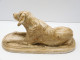 Delcampe - -EMMANUEL FREMIET RARE ANCIEN SUJET CHIEN ALLONGE COLLECTION NO BRONZE E - Escayola