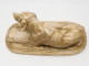 Delcampe - -EMMANUEL FREMIET RARE ANCIEN SUJET CHIEN ALLONGE COLLECTION NO BRONZE E - Plaster