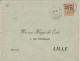 1909 - MOUCHON - ENVELOPPE ENTIER REPIQUAGE "HUGO DE CORT" à LILLE De AJACCIO (CORSE) - Enveloppes Repiquages (avant 1995)