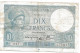 Billet 10 Francs Minerve 1940 ZL - 10 F 1916-1942 ''Minerve''