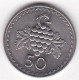Chypre 50 Mils 1977 , En Cupronickel, KM# 41 - Zypern