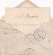 LETTRE. 1888. NOUVELLE CALEDONIE. E. MOITRIER MARECHAL DS LOGIS NOUMEA. LIGNE T PAQ FR N°6. POUR SAINT-OUEN - Lettres & Documents