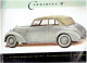 PUBLICITE 1950 MERCEDES BENZ TYPE 170 S DEPLIANT 3 VOLETS VOITURE CONDUITE INTERIEURE CABRIOLET A ET B - Voitures