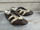 Delcampe - Paire De Chaussures De Sport Cuir Athlétisme Course 1930 Vintage - Athletics