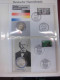 Delcampe - Sammlung 50 Numisbriefe Deutschland Bund In 2x Borek Ringbinder (51002) - Sammlungen