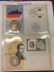 Delcampe - Sammlung 50 Numisbriefe Deutschland Bund In 2x Borek Ringbinder (51002) - Sammlungen