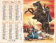 Calendrier - Almanach Des PTT - 1987 - Ain - 01 - Dessins De Zorro D'après Walt Disney - BE - Grand Format : 1991-00