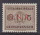 ITALY - 1943 R.S.I. - Tax 47A Cv 1500 Euro - Firmato Oliva - Varietà SOPRASTAMPA ROSSA Anzichè NERA - Postage Due