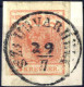 Briefst. "Sz. Udvarhely", (Müller 2802c - 15 Punkte) Auf Briefstück Mit 3 Kr. Rot, ANK 3 - Other & Unclassified