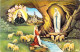 RELIGION - LOURDES - L'Apparition - Carte Postale Ancienne - Holy Places
