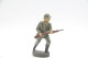 Durolin, German With Rifle, Vintage Toy Soldier, Prewar - 1930's, Like Elastolin, Lineol Hauser - Small Figures
