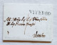 Stato Pontificio Lettera Da Bagnorea Per Viterbo 23/12/1853 Affrancata Con 1 Baj - ...-1929 Préphilatélie