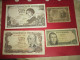 4 BILLET ESPAGNE1 5 ET 2 X 100 PESETAS 1965 1970 1951  Voir Photos - 100 Pesetas