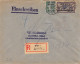 LETTRE  RECOMMANDEE DE MEMEL 1921  AVEC MERSON + SEMEUSE SURCHARGEES => ALLEMAGNE COVER - Briefe U. Dokumente