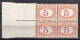 Z6158 - ITALIA REGNO TASSE SASSONE N°20 ** Quartina - Postage Due