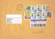 CAT, SCOUTS, POST SERVICES, SEAMSTRESS STAMPS ON REGISTERED COVER, 2012, BRAZIL - Covers & Documents