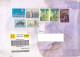 PLANE, FIRST CAR, MONUMENT, TOWER, FROG, FIREFIGHTERS, STAMPS ON REGISTERED COVER, 2001, LUXEMBOURG - Brieven En Documenten