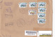 RUSSIAN KREMLINS, FORTRESSES, STAMPS ON REGISTERED COVER, 2021, RUSSIA - Brieven En Documenten