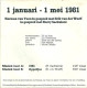 * 7" EP  *  HERMAN VAN VEEN - 1 JANUARI - 31 MEI 1981 (Gesprek Tussen Herman Van Veen / Harry Sacksioni / Erik Van Der W - Autres - Musique Néerlandaise