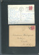 Lot 6 Documents Afranchis Par Mariane De Gandon  MALD 136 - 1945-54 Marianne Of Gandon