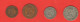 Italia Gettoni 1 + 2 + 5 + 10 Lire Cooperativa Dalmine Acciaierie A Bergamo Italie Monetary Tokens Italy - Notgeld