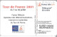 CARTE-PUBLIC-50U-F1143A-SO6-06/01-TOUR DE FRANCE-MAIRIE-UTILISEE-TBE - 2001