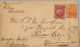 1892 BOLIVIA , SOBRE ENTERO POSTAL CIRCULADO VIA PANAMÁ , TARIJA - KANSAS CITY , TRÁNSITOS PERÚ Y NEW YORK - Bolivia