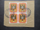 Berlin 1956 Nr.137 Deutscher Bundesrat Gestempelt  2x Briefstück / 1x 4er Block / 1x Senkr. Paar Rand M. Passerkreuz - Gebraucht