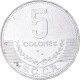 Monnaie, Costa Rica, 5 Colones, 2012 - Costa Rica