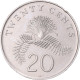 Monnaie, Singapour, 20 Cents, 2007 - Singapour