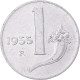 Monnaie, Italie, Lira, 1955 - 1 Lira