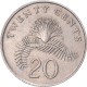 Monnaie, Singapour, 20 Cents, 1991 - Singapur